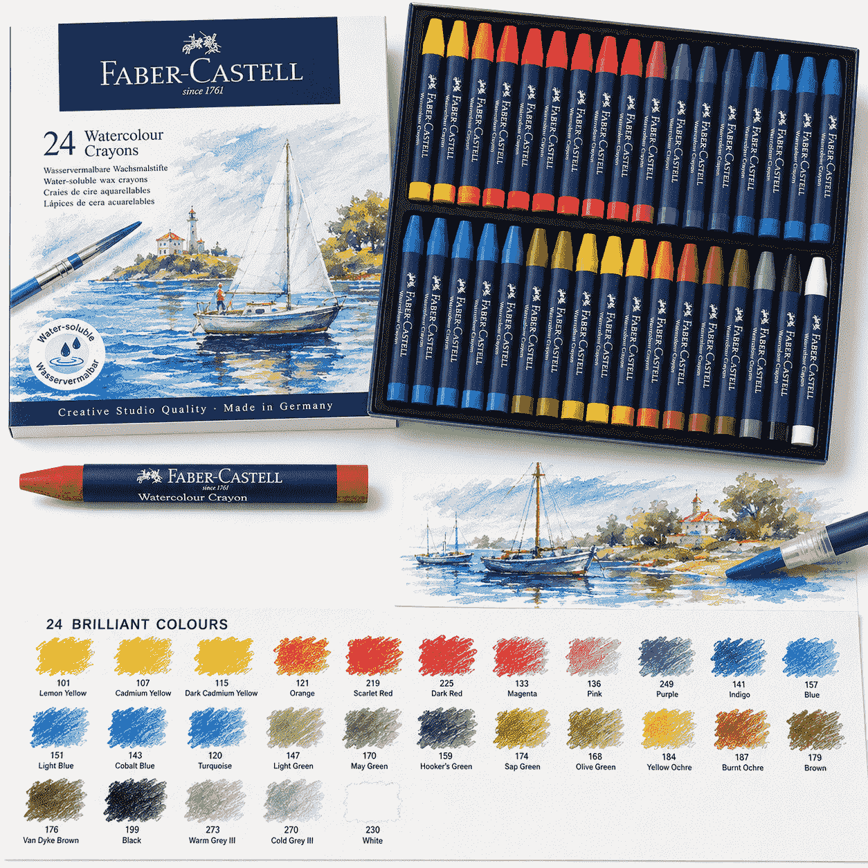 WATER COLOUR CRAYONS