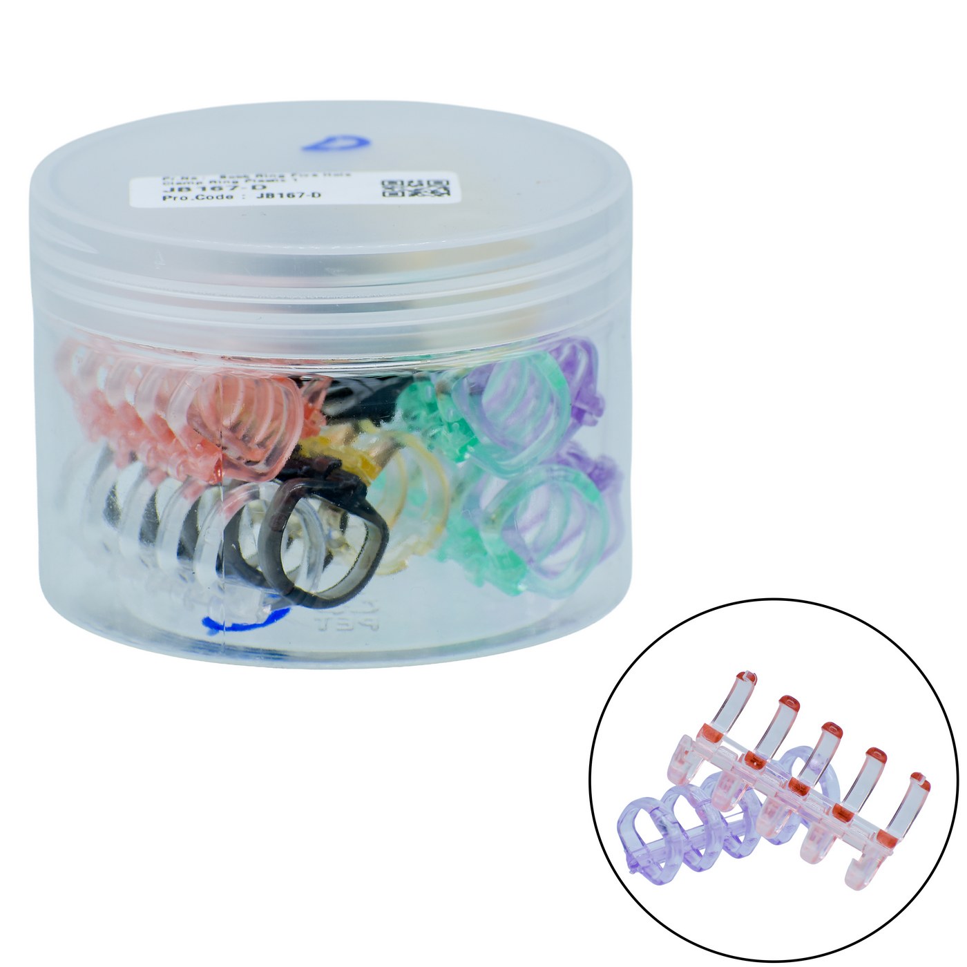 Book Ring Five Hole Clamp Ring Plastic 12Pcs Box