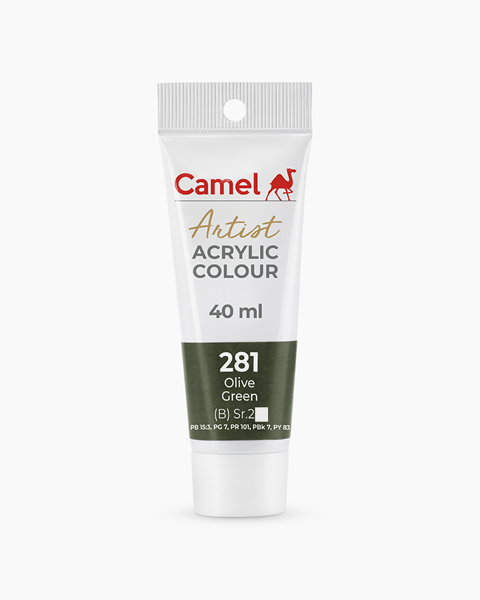 Camel Artist Acrylic Colour Olive Green