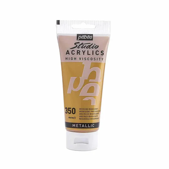 Pebeo Studio Acrylic Iridescent Paint - High Viscosity