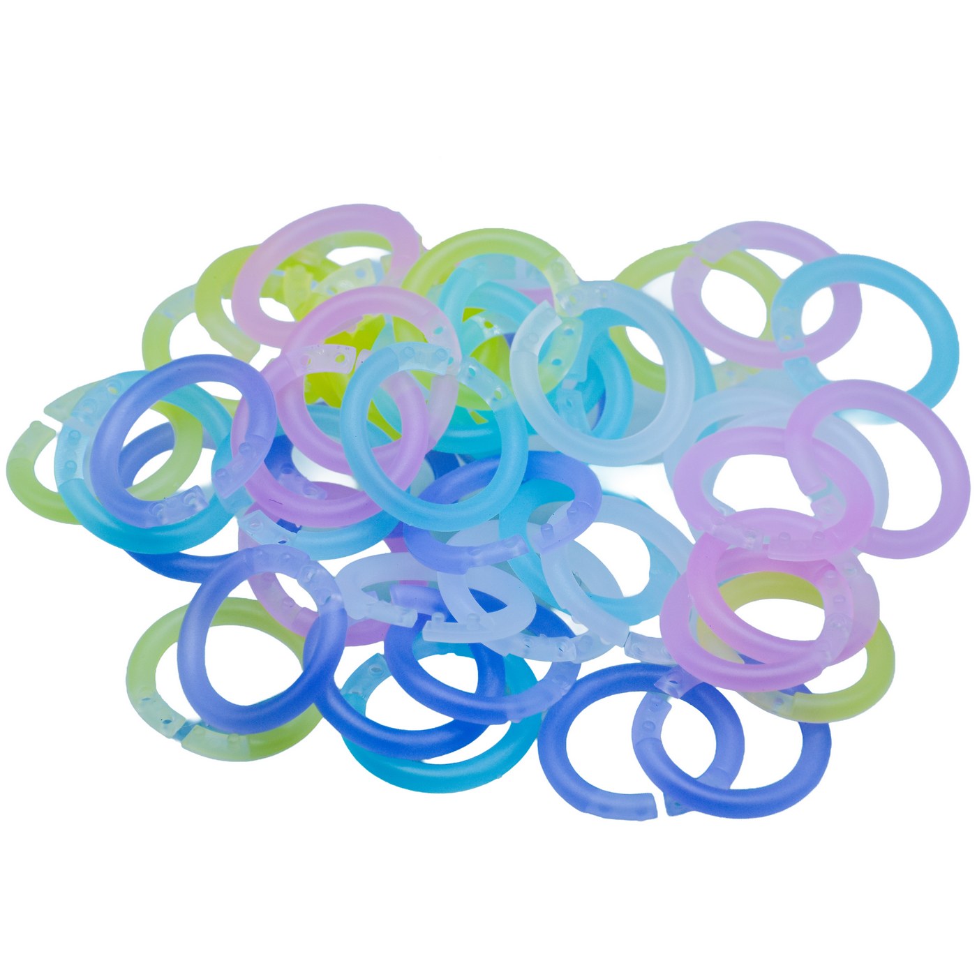 Book Ring Single Binder Ring Plastic 50Pcs Box